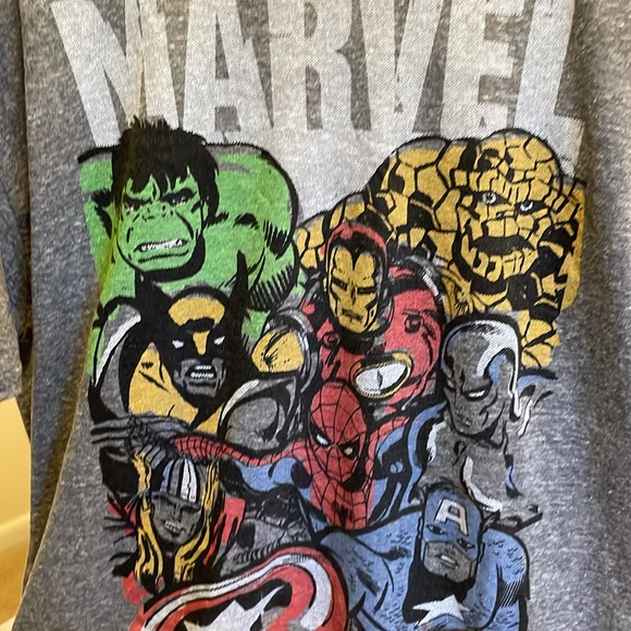 Men’s Marvel comics Heather gray T-Shirt. 2XL. - Picture 2 of 3